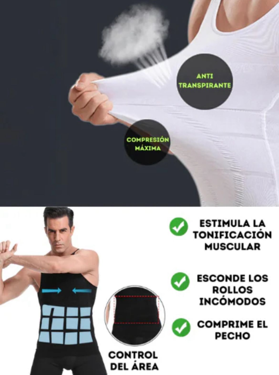 Camiseta Compresora para Hombres.            ¡TOP EN VENTAS!